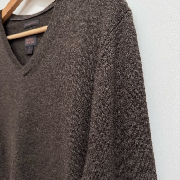 Monte Russo 100% Italian Cashmere V-Neck Sweater Medium - Picture 4 of 12